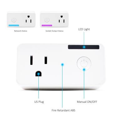 China 50Hz Mini-Wifi intelligentes Stecker-kompatibles mit Haus Alexa Google, IFTTT zu verkaufen