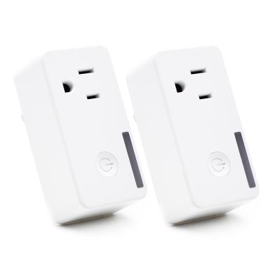 China 120V 2 Pack Wireless Wifi Plug Outlet Remote Control Your Home Smart Devices for sale