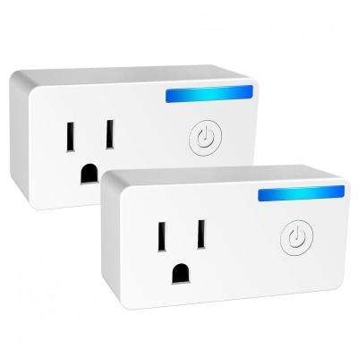 China MISSPET 2 Pack 2.4Hz ABS Mini Smart Plug with Alexa and Google for sale