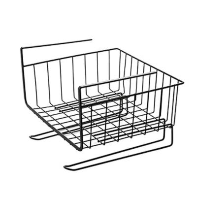 China Professional Punch Free Wire Buffet Metal Bathroom Series Hanging Basket for sale