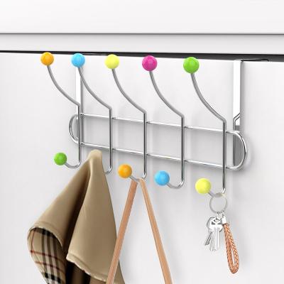 China Behind Doors/On Walls Factory Direct Sales Home Behind Door Hook With Heavy Duty PP Colored Balls For Organizing Sundries for sale