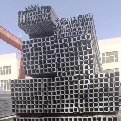 China Custom Length Cold Rolled Galvanized Square Pipe for Rectangle Construction Materials for sale