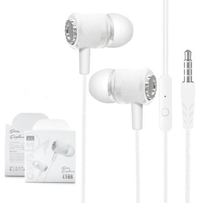 China L105 In-Ear Wired Headphones Bass Stereo Headphones Wire Control In Ear Earbuds Gaming Headset With Mic for sale