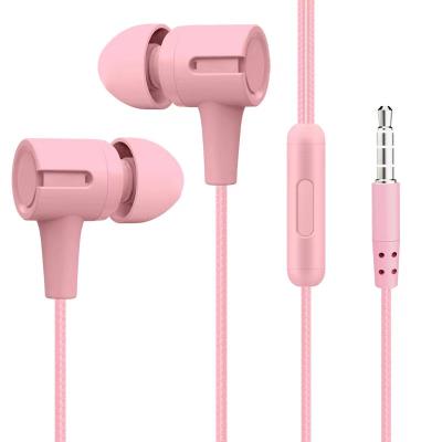 China L201 Hot Sale Multi Colors 3.5mm Cheap Silicone Bass Earphone Wired Earphone Earbuds With Microphone for sale