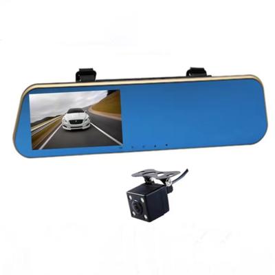 China Touch Screen Touch Screen 4.3 Inch Car DVR Mirror Camera With Dual Camera Front And Rear for sale