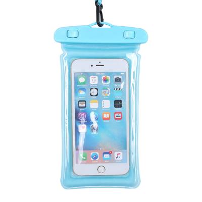 China New PVC Beach Mobile Phone Bag Transparent Size JS001 Waterproof Mobile Phone Bag 6 Inch Mobile Phone for sale