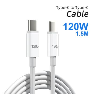 China Multimedia 120W 1.5M Palladium Mobile Phone Data Fast Charging Cable TYPE C TO TYPE TO C High Quality Cable USB Fast Charging Charging Cable for sale