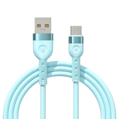 China MP3/MP4 Player Rainbow Cable 2.1a Silicone Cable Fast Charging Mobile Phone Charging Cable Suitable for Android for sale