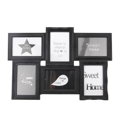 China Plastic Custom Design Funny Collage Wall Hanging Porcelain Picture Photo Frame Love for sale