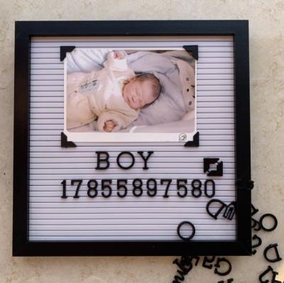 China European OEM Picture Frame 188 Letters Baby DIY Letter Message Tables Photo Frames for sale