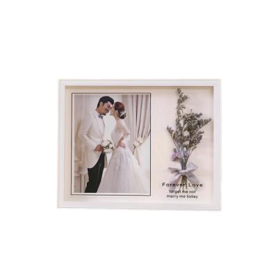 China Hot Selling European\Modern\Middle East\Africa Amazon 6*6 Picture Frame With Wedding Desktop Mirrored Glass Open Wedding Photo Frame for sale