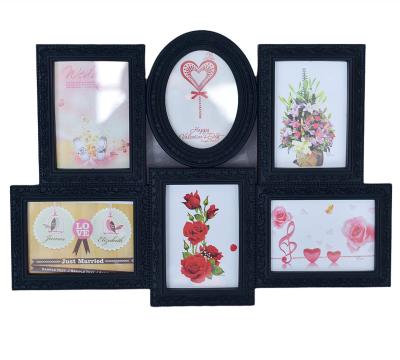 China Hot sale plastic factory wall decoration 6inch photo frames frame with handle for sale