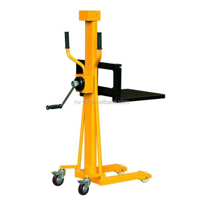 China Mini Winch Type Fork Lift Stacker 150KG Capacity 80KG for sale