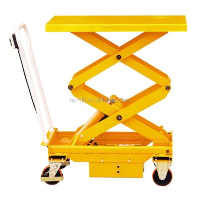 China Mobile Electric Hydraulic Lift Table Trolley 1010x520mm for sale