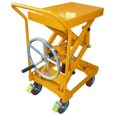 China Lift table screw truck without hydraulic pump 400x600mm for sale