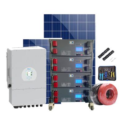 China Home Deye 10Kva Hv Battery Hybrid inverter 3 Phase 10KW 15KW 20KW For High Voltage Battery Energy Storage System With LiFePO4 Battery for sale