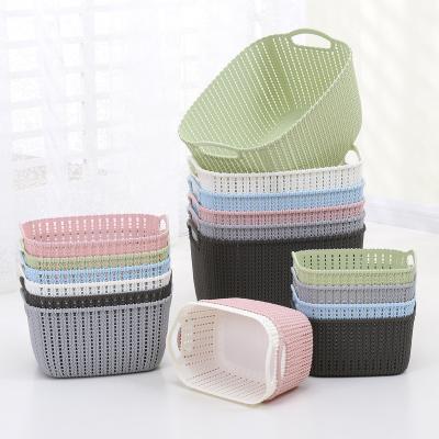 China Sustainable Modern Latest custom-made vegetable basket storage household storage basket plastic mesh storage basket for sale