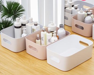 China Stocked Good price of new design home storage box storage bin with handle home storage organization for sale