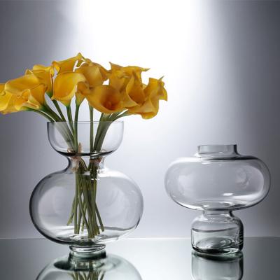 China Asian Zen New Design Professional Large Decorative Vase Colored Glass Vase For Home Decor Home Decoration Glass Flower Vase for sale