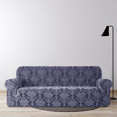 China Modern Jacquard Stretchable Sofa Cover European And American Style Floral Pattern With Thickened Skirt Sofa Cover for sale