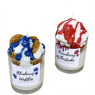 China Bars Wholesale Price Candle Scent Ice Cream Scented Candles Crystal Scented Candles Beeswax for sale