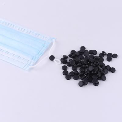 China Factory hot stock mask accessories black color silicone ear cord adjuster for 1.5mm-4mm earloop fit for sale