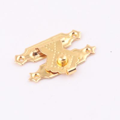 China Gifts Box Lock Small Gold Color Metal Jewelry Box Clasp Lock For Wooden Gifts Box Accessories for sale