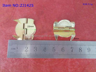 China Cigar Box Small Gold Color Cigar Box Metal Hinge With Clasp for sale