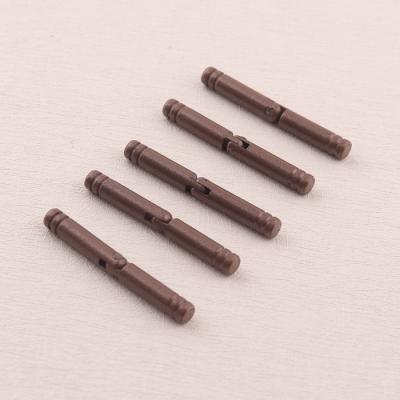 China 3.5X30mm Traditional Custom Small Brown Color Wooden Box Barrel Hinge Jewelry Box Cylinder Pin Cylinder Pin Hinge for sale