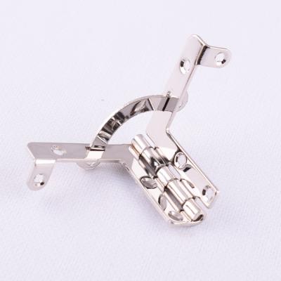 China Factory Wholesale Modern Silver Color 31x33mm Wooden Jewelry Box Quarter Circle Hinge Gifts Box Hinge T Shape for sale