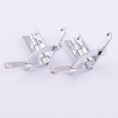 China Modern High Quality Silver Color 31X33mm Metal Jewelry Box T Shape Quarter Circle Wooden Hinge for sale