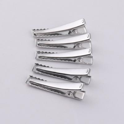 China Hair Accessories Factory Wholesale Metal Rectangle Alligator Flat 35mm Hair Clip For Hair Accessories for sale