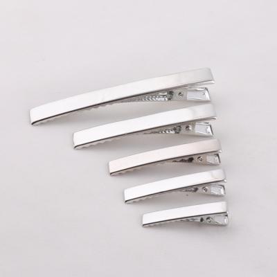 China Fashion Hair Accessories Clips Factory Supply 35mm Metal Rectangle Alligator Hair Clips For Hair Accessories for sale