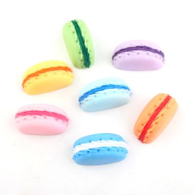 China Europe Hot Selling Colored Round Shape Resin Cabochons Flat Back Half Macaron For Decoration for sale