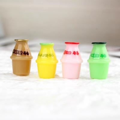 China Europe Style Cute Korea Yogurt Bottle Design Artificial Resin Charms For Keychain for sale