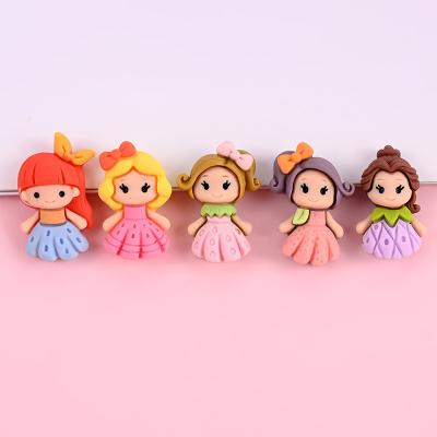 China New Europe design cartoon character flat back craft resin artificial princess for diy accessories for sale