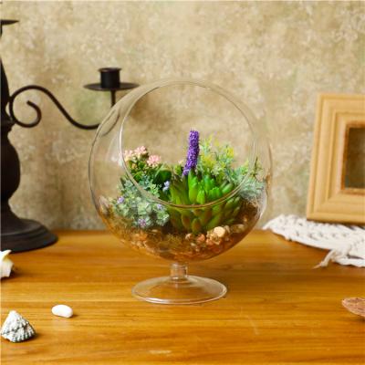 China Factory modern creative container decoration living room transparent office small fresh vase for sale