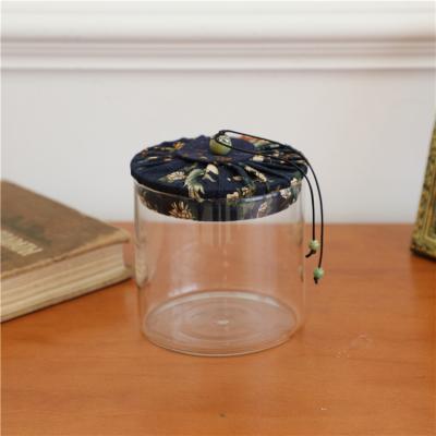 China Multi-specification Storage Tea Candy Jar High Borosilicate Glass Airtight Jar for sale