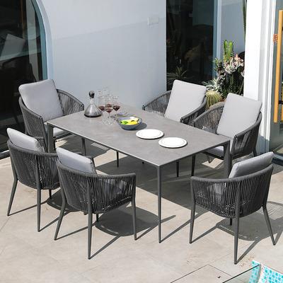 China Modern Set Home Around Warehouse 2023 NEW DESIGN Wholesale Furniture Hardware Garden Dining Outdoor Table for sale