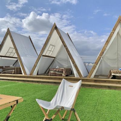 China Cheapest sale luxury loft tourist hotel party modern waterproof double wedding wooden camping outdoor tent for sale