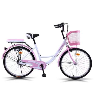 China Mountain Bike 24 Inch Pink Lady Bike Good Quality Color Women City Bikes Factory OEM for sale