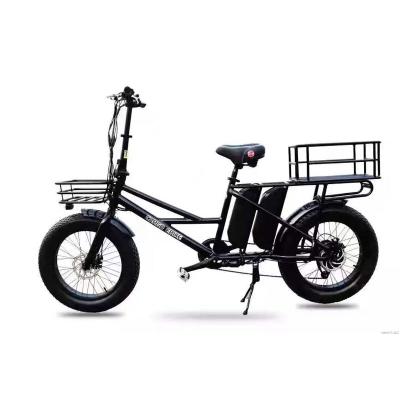 China Steel Electric Bike 2 Wheels Cargo Bike Aluminum Frame For Sale Cargo Bike for sale