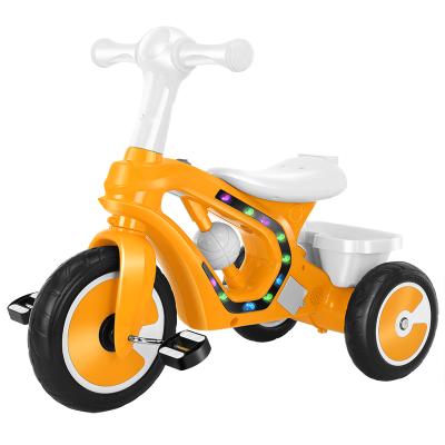 China High Quality Music and Lights Children's Toy Luxury Plastic Children's Baby Tricycle with Music Light for sale