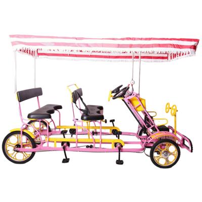 China Steel Newly Designed Surrey 4 Person High Quality Guided Bike for sale