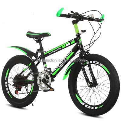 China 2021 Hot Selling 18-22 Inch Green Color Children's Speed ​​Sports Bikes Kids Bikes for sale