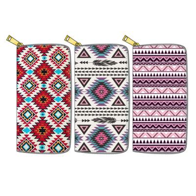 China Multifunctional unisex wallet Tik Tok Purse of new style popular ethnic waterproof zipper wallet for sale