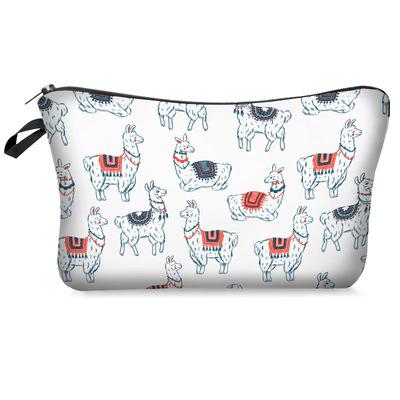 China Raincoat ; Portable; Can Be Customized 2021 Small Best Pattern Animal Cosmetic Zipper Closure Bag Digital Printing Makeup Bags for sale