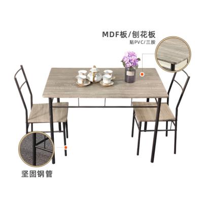 China Rustic Industrial Party Room Living Room Brown Bar Table Set, Kitchen Countertop Kitchen Bar Table Set With Stools for sale