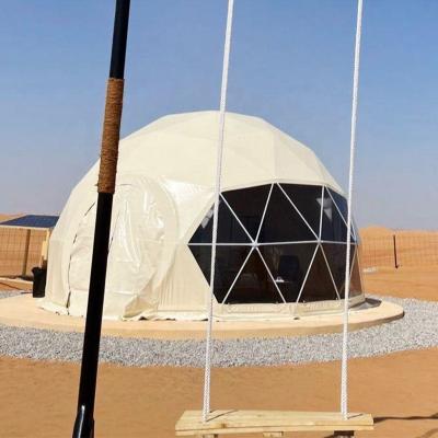 China Transparent Waterpoof Geodesic Dome Tent Outdoor With Shower And Toilet for sale