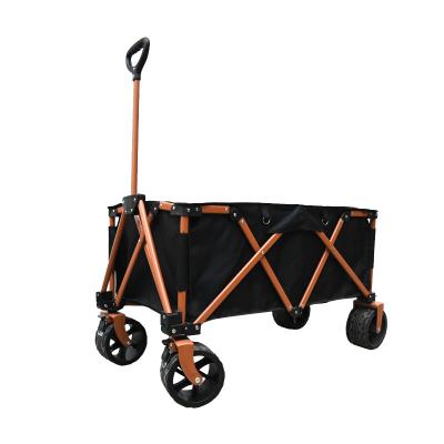 China Modern Folding Picnic Outdoor Camping Garden Desgin Trolley Folding Serving Cart with Wheels for sale